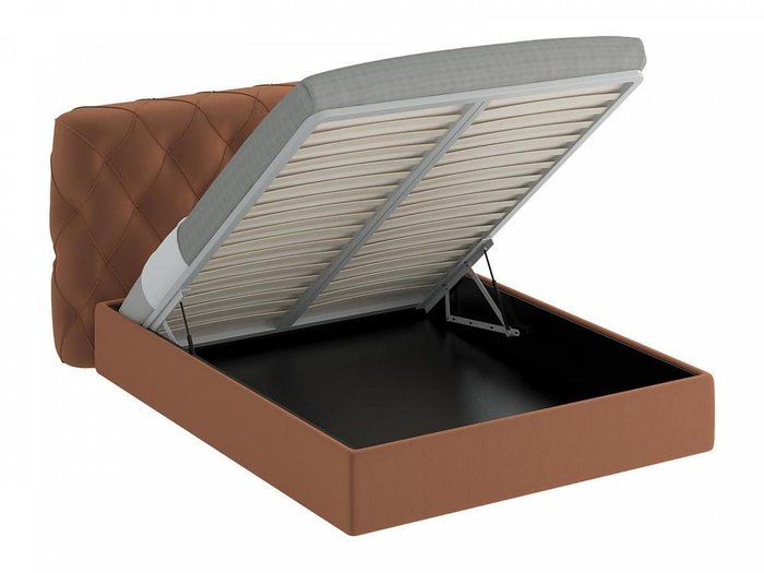Кровать Ember коричневого цвета 160х200 - купить Кровати для спальни по цене 90900.0