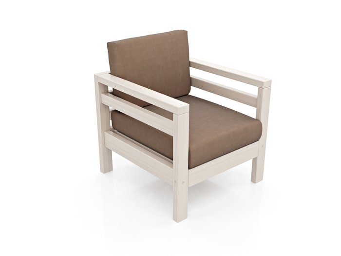 Кресло Домино светло-коричневого цвета - лучшие Интерьерные кресла в INMYROOM