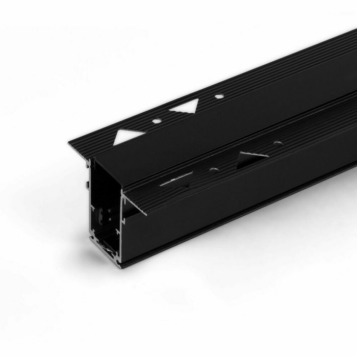 Шинопровод встраиваемый Slim Magnetic 100 черного цвета - купить Шинопровод по цене 2740.0