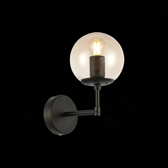 Светильник настенный Lacotta с янтарным плафоном - лучшие Бра и настенные светильники в INMYROOM