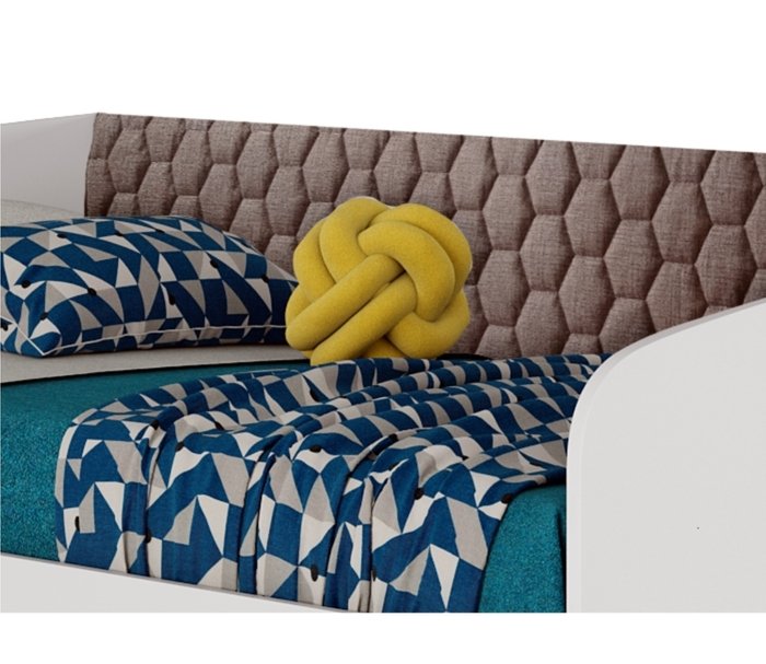 Кровать Уника 90х200 белого цвета с матрасом - купить Одноярусные кроватки по цене 19200.0