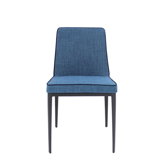 Стул в обивке из ткани синего цвета - купить Обеденные стулья по цене 45990.0