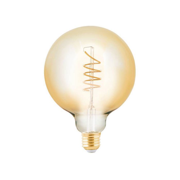 Диммируемая светодиодная лампа филаментная 220V G125 E27 4W (соответствует 24W) 245Lm 2200К (желтый как свеча) 