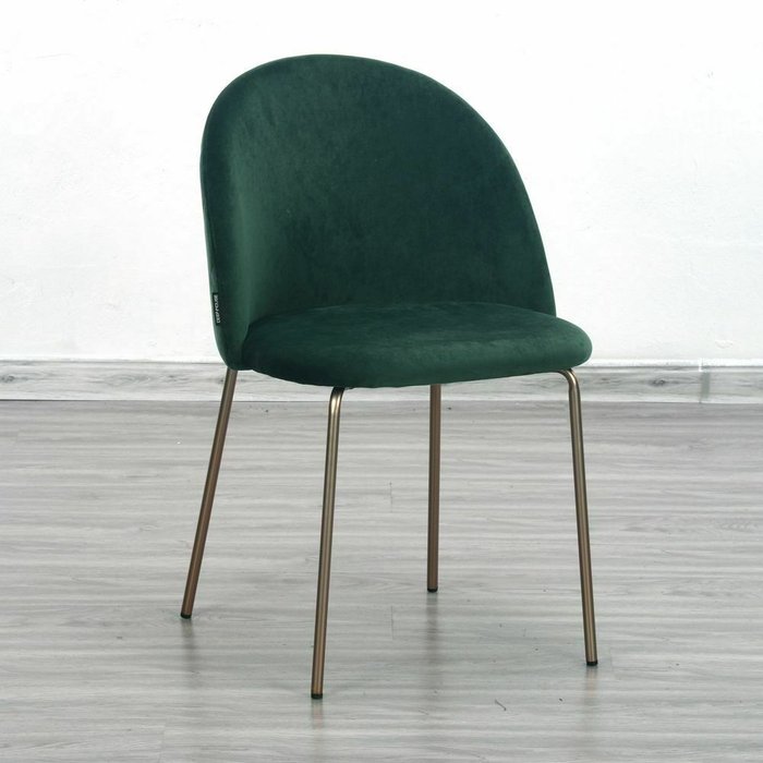 Стул Дижон темно-зеленого цвета - лучшие Обеденные стулья в INMYROOM