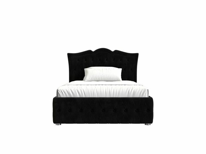 Кровать Герда 140х200 черного цвета с подъемным механизмом  - купить Кровати для спальни по цене 75999.0