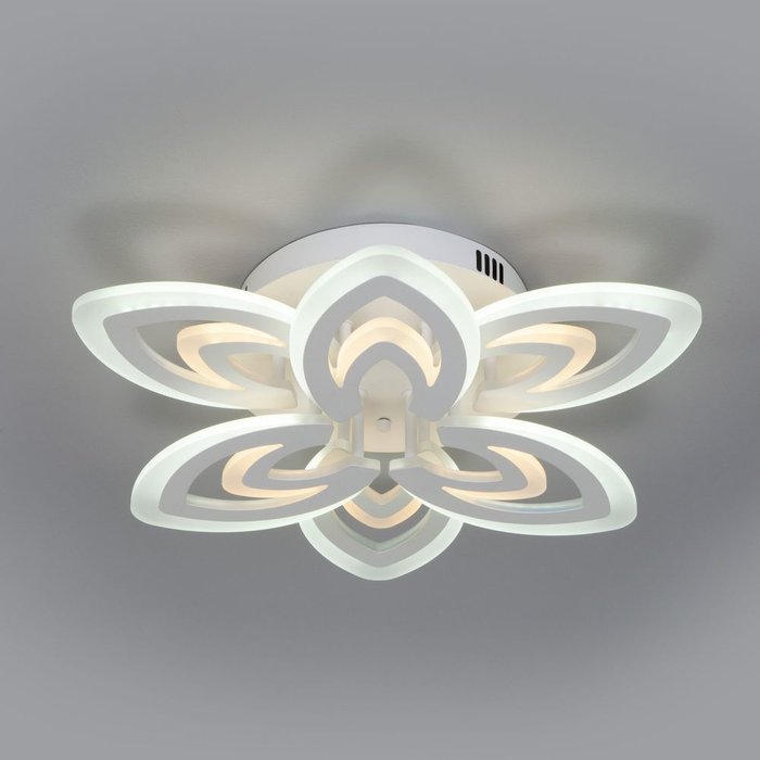 Потолочный светодиодный светильник с пультом управления 90227/6 белый Floritta