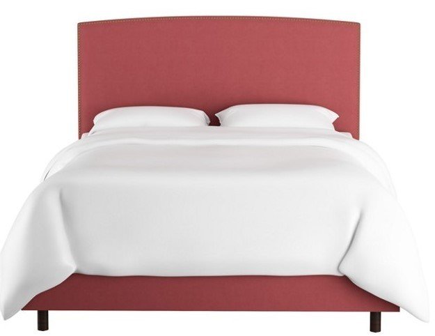 Кровать Everly Dusty Rose красного цвета 180х200
