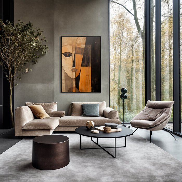 Репродукция картины Monotony of the palettess, No 1, 2024г. - лучшие Картины в INMYROOM