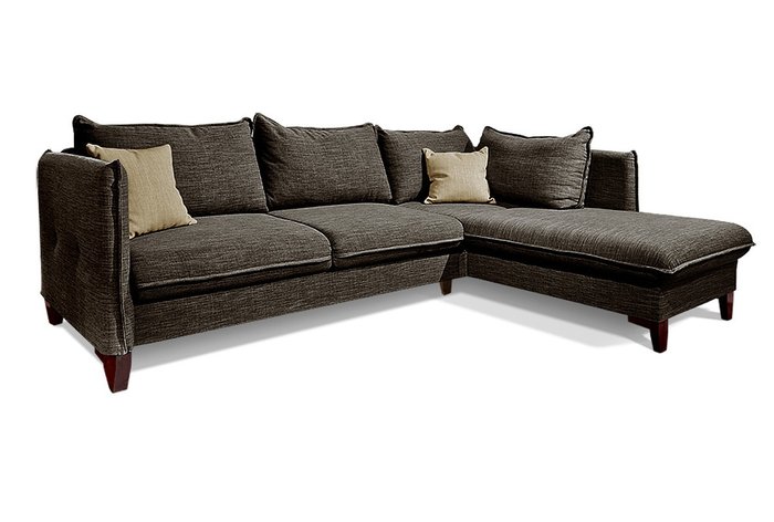 Угловой диван-кровать Морган коричневого цвета