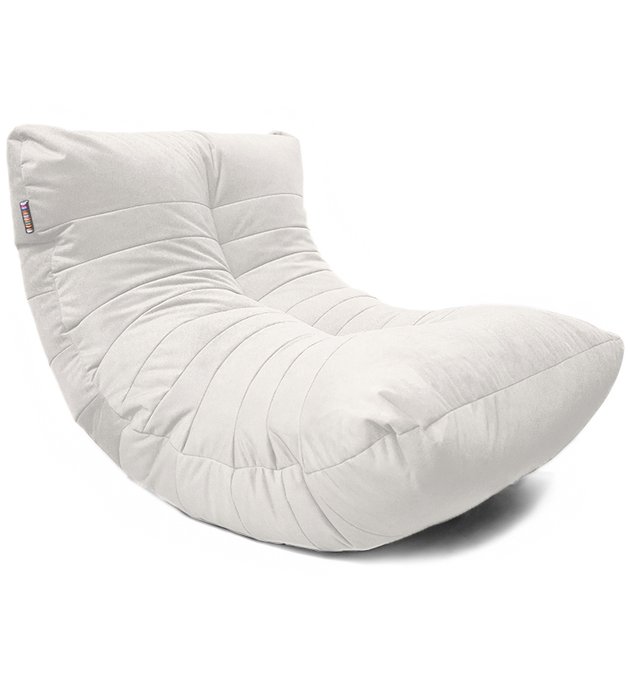 Кресло мешок Кокон Maserrati 01 XL белого цвета