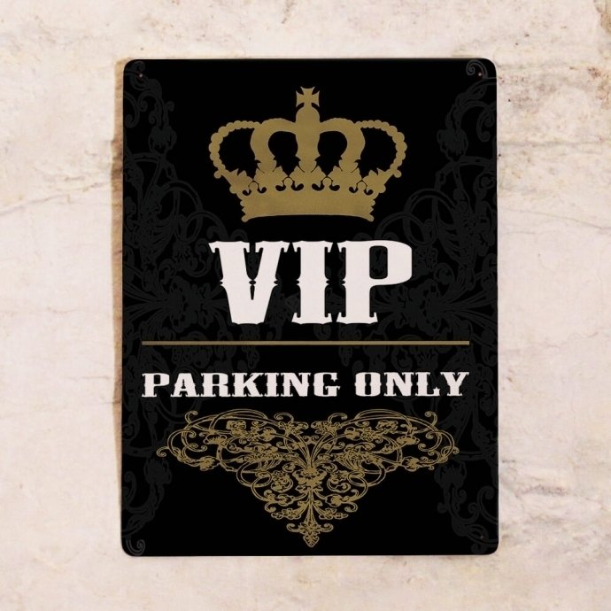 Парковочная табличка VIP Parking only