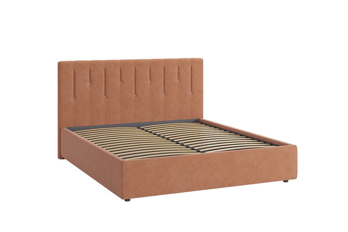 Кровать Кристи 2 160х200 персикового цвета без подъемного механизма - купить Кровати для спальни по цене 33980.0