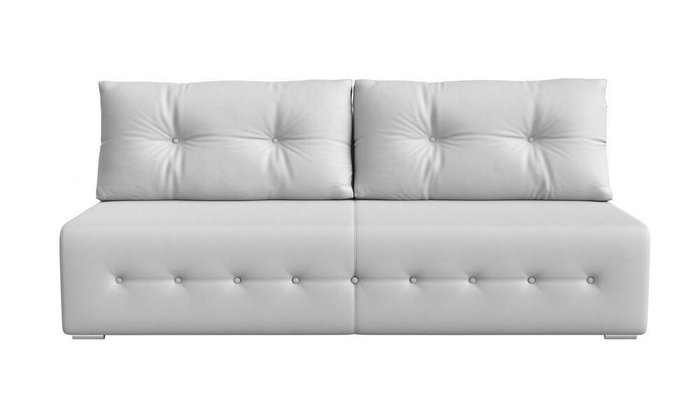 Прямой диван-кровать Лондон белого цвета (экокожа) - купить Прямые диваны по цене 32990.0