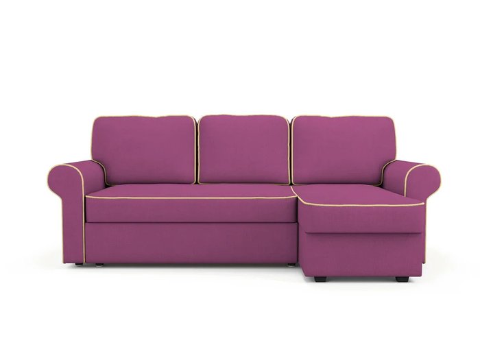 Угловой Диван-кровать Tulon правый пурпурного цвета
