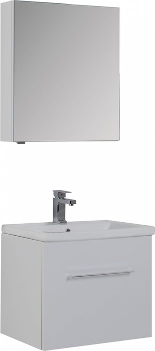 Зеркало-шкаф Порто белого цвета - купить Шкаф-зеркало по цене 13660.0