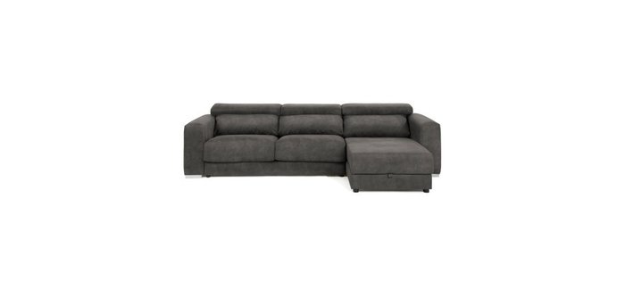 Угловой диван Singapore темно-серого цвета - купить Угловые диваны по цене 304990.0