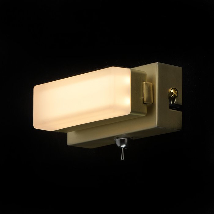 Настенный светодиодный светильник Этингер с белым плафоном - купить Бра и настенные светильники по цене 3160.0