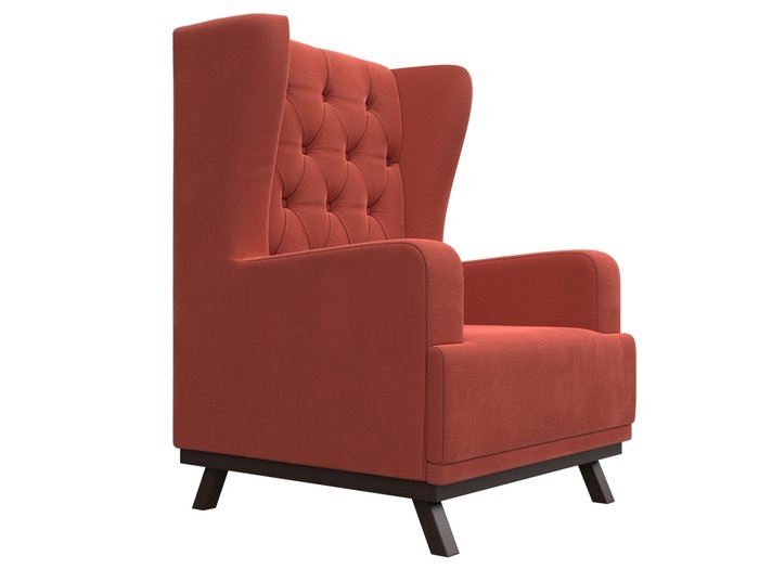 Кресло Джон Люкс кораллового цвета - лучшие Интерьерные кресла в INMYROOM