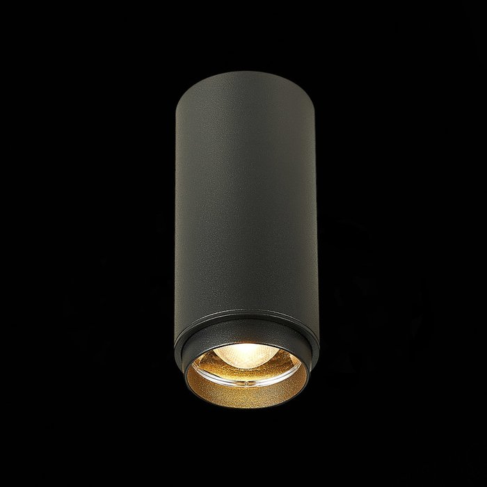 Накладной светильник Zoom черного цвета  - лучшие Накладные споты в INMYROOM