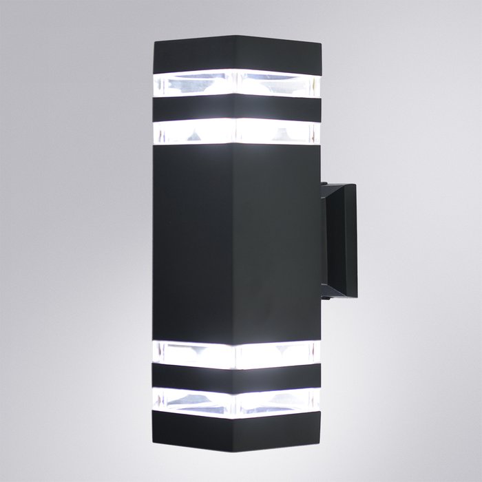 Уличный настенный светильник Arte lamp HEATHER A4413AL-2BK - купить Настенные уличные светильники по цене 2390.0