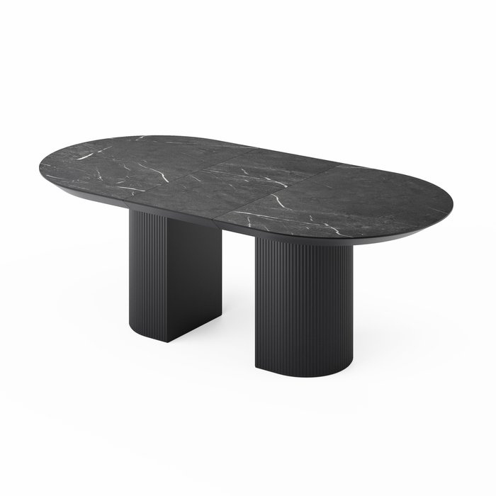 Раздвижной обеденный стол Рана S со столешницей цвета черный мрамор - купить Обеденные столы по цене 203889.0
