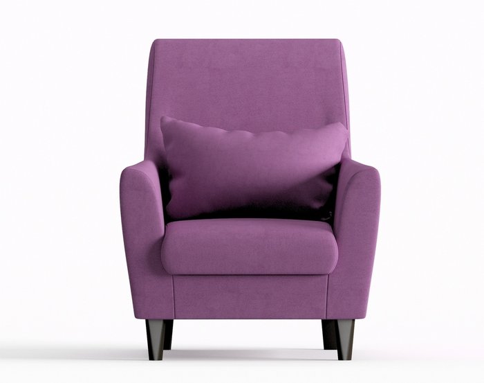 Кресло из велюра Кастилия сиреневого цвета - купить Интерьерные кресла по цене 10190.0