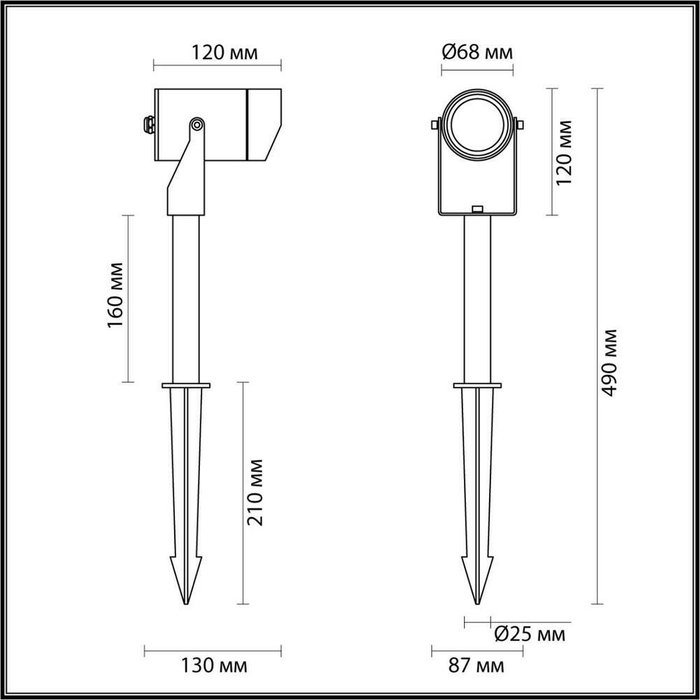 Прожектор Odeon Light STIMA 6647/10GL - купить Уличные прожекторы по цене 8460.0 Прожектор Odeon Light STIMA 6647/10GL - купить Уличные прожекторы по цене 8460.0