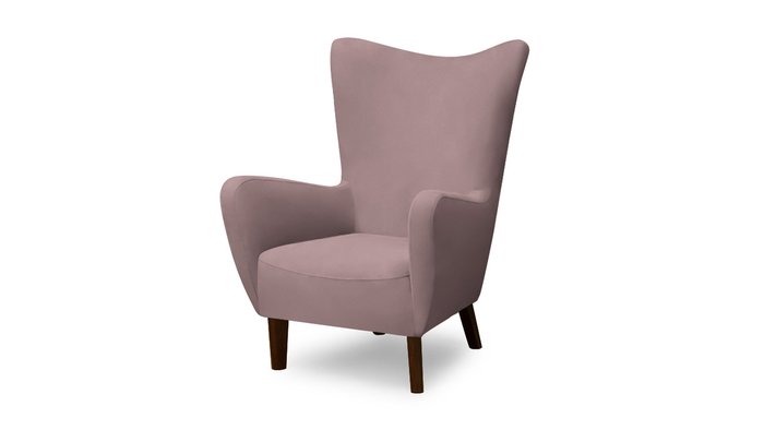 Кресло Лестер темно-розового цвета
