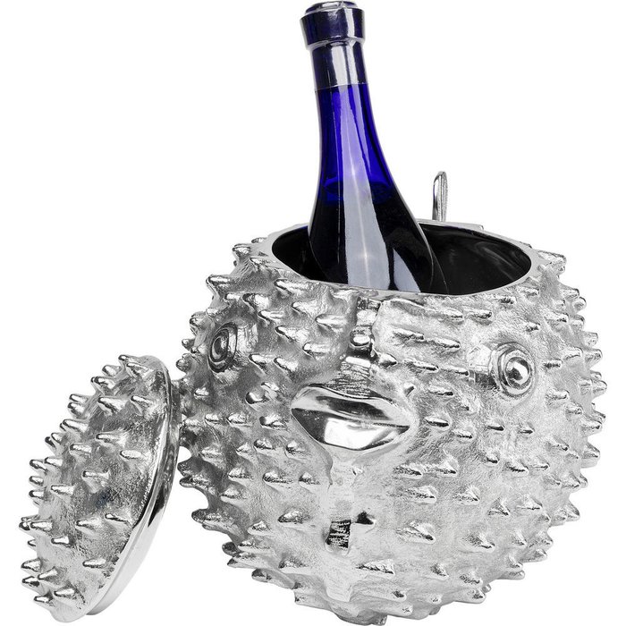 Ведро для охлаждения вина Puffery серебряного цвета - купить Прочее по цене 38740.0