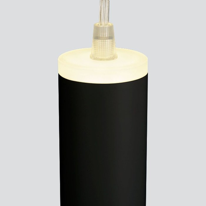 Подвесной светодиодный светильник DLR035 12W 4200K черный матовый - лучшие Подвесные светильники в INMYROOM