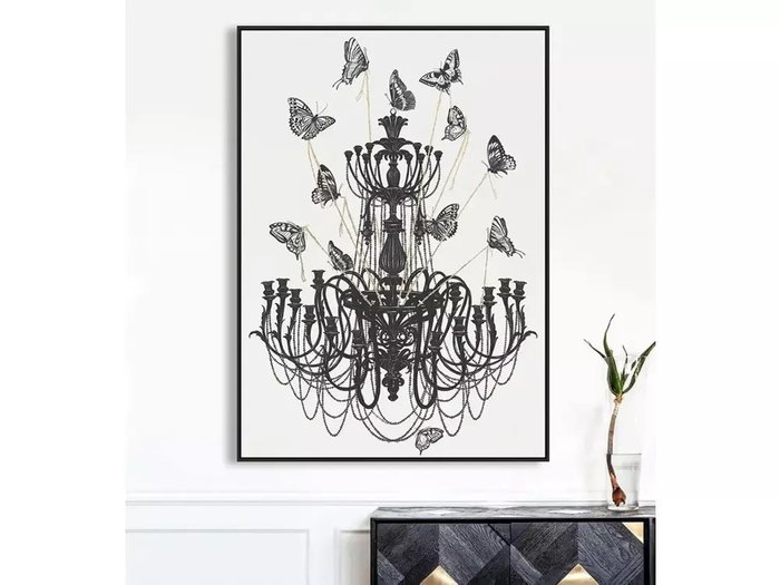 Картина Chandelier 60х90 в деревянной раме - купить Картины по цене 11860.0
