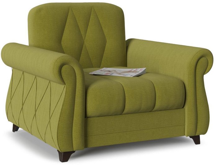 Кресло Эвора зеленого цвета