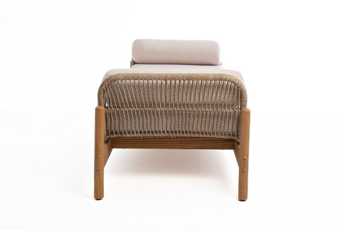 Лежанка Talara бежевого цвета - лучшие Шезлонги в INMYROOM Лежанка Talara бежевого цвета - лучшие Шезлонги в INMYROOM