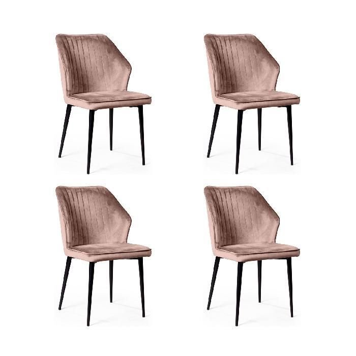 Комплект из четырех стульев Berg бежевого цвета