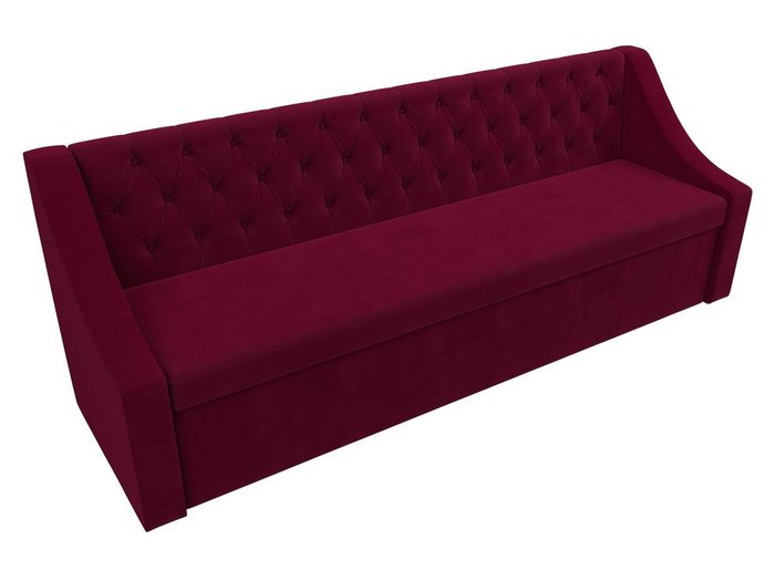 Кухонный прямой диван-кровать Мерлин бордового цвета - лучшие Прямые диваны в INMYROOM