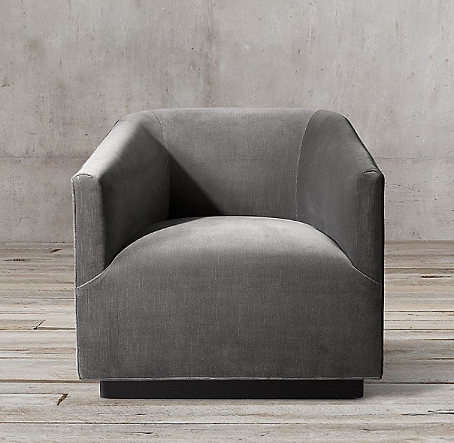 Кресло Italian Shelter серого цвета - купить Интерьерные кресла по цене 61600.0