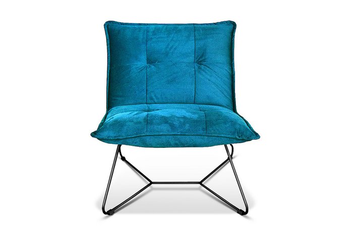 Стул-кресло Чарли синего цвета - купить Интерьерные кресла по цене 17974.0