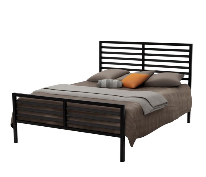Кровать Даллас 140х200 черного цвета