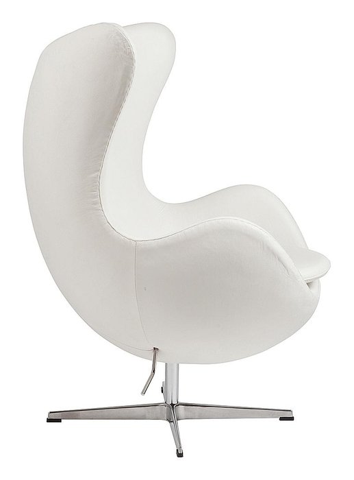 Кресло Egg Chair Белая Кожа Класса Премиум
