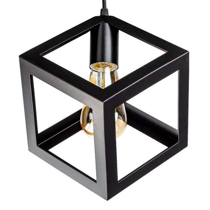 Подвесной светильник Soffitta 52626 1 (металл, цвет черный) - купить Подвесные светильники по цене 1256.0