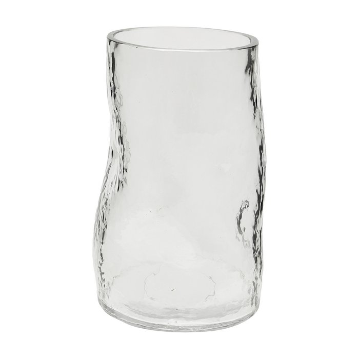 Декоративная ваза М из стекла светло-серого цвета