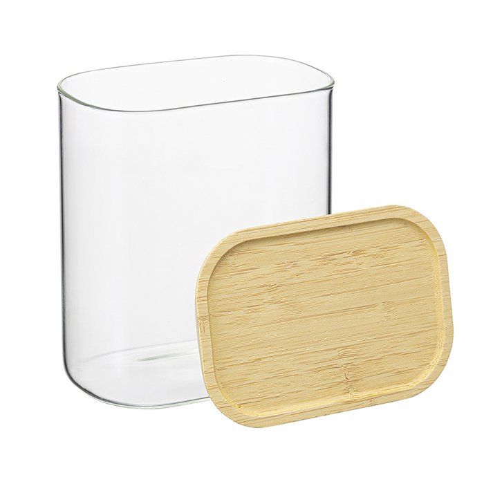 Банка для хранения Glass Bamboo 950 мл - лучшие Емкости для хранения в INMYROOM