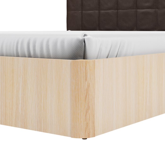 Кровать Магна 180х200 с темно-коричневым изголовьем и подъемным механизмом  - лучшие Кровати для спальни в INMYROOM