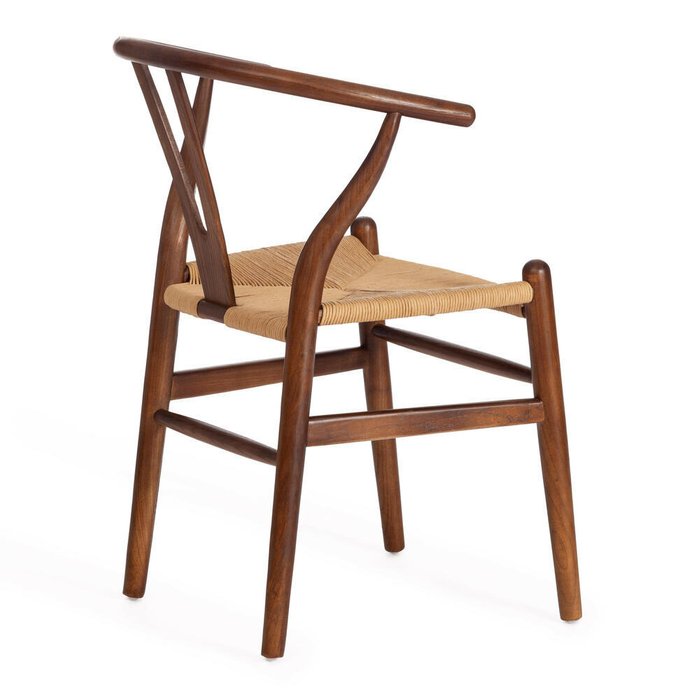 Стул Wishbone коричневого цвета - лучшие Обеденные стулья в INMYROOM