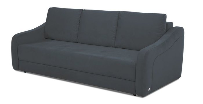 Прямой диван-кровать Иден черного цвета  - купить Прямые диваны по цене 90060.0