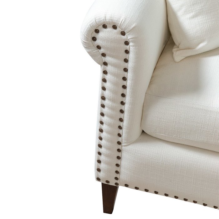 Диван Linden Medium белого цвета - купить Прямые диваны по цене 126363.0