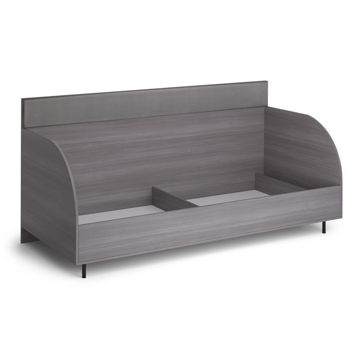 Кровать диван Парма Нео 90х200 серо-коричневого цвета - лучшие Кровати для спальни в INMYROOM