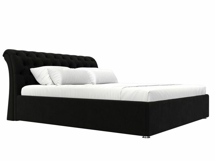 Кровать Сицилия 160х200 черного цвета с подъемным механизмом - лучшие Кровати для спальни в INMYROOM