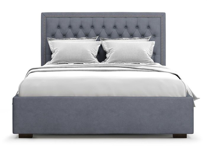 Кровать с подъемным механизмом Orto 160х200 серого цвета