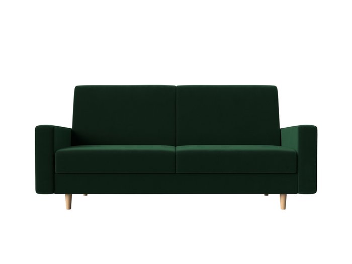 Прямой диван-кровать Бонн зеленого цвета - купить Прямые диваны по цене 28999.0